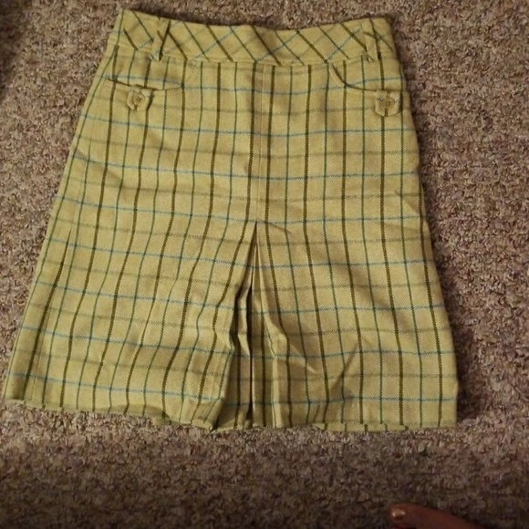 𝅺Ann Taylor Loft Windowpane Skirt - Picture 1 of 8